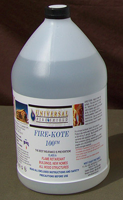 Bottle of Flame Retardant